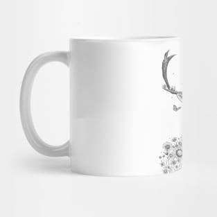 Deer in flowers Mug